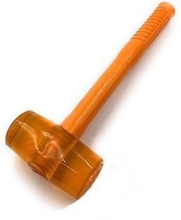 HOUF Rubber Mallet Hammer 2" Non-Marring Shock Absorbing for Jewellery Making, Watchmaking, Beading, Carpentry, Leather Crafting, Metal Work, Model Mallet