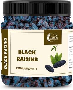 ORGANIC NATURE Afghani Seedless Black Raisin Dry fruit Kali Kismis Dried Kishmish Without Seeds Raisins