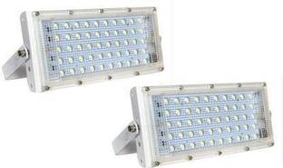 NIHAKA 50 W Standard LED Brick Light Pack of 2 Flood Light Outdoor Lamp