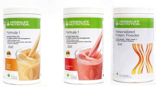 HERBALIFE FORMULA1 ORANGE + STRAWBERRY + PROTEIN POWDER 400 GRAM Protein Blends