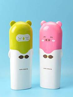 ShubhKraft Return Gift In Bulk | Cute Design Toothbrush Holder / Case / Storage Box (2 Pcs) Toothbrush Case