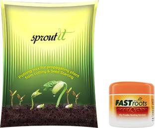 Divine Tree Sprout It & Fast Roots by Seeds Starter Germination Soil Potting Mix Soil Helps to Grow Plant & Rooting Dry Powder Hormone for Plant Grow Potting Mixture