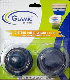 Glamic Cistern Toilet Cleaner Cube set of 2 in one pack Mint Block Toilet Cleaner