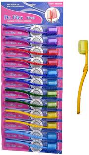 Dr. Flex DuPont Filaments with Free Anti-Bacterial Hygiene Cap Medium Toothbrush