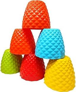 SNSHOPEE Premium Home Decorative Diamond Cut Vases Gamla Planters for Flowers and Plants Plastic Vase