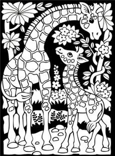BestUBuy Fibre Glass Painting Kit A4 Size - Giraffe