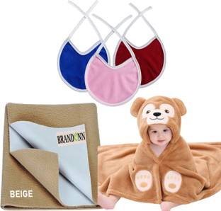 BRANDONN New Born Baby Gift Set Combo Pack for Baby Boys and Baby Girls Pack of 5 Pcs