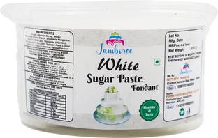 JAMBOREE White Fondant Sugar Paste for Cake Cup Cake Decoration Sugar Paste