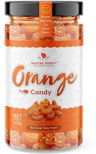 Nature Purify Juicy Orange Candy (Narangi Candy) Khatta Meetha Candy, 400 GM Orange Candy