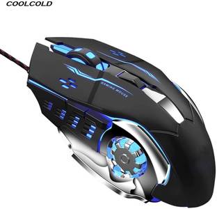 coolcold Wired USB Gaming Mouse,3200DPI LED Backlight Wired Ambidextrous Optical  Gaming Mouse