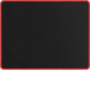 Elite Red Strip Stitched Black Non Slip Base Mousepad