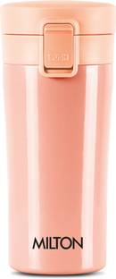 MILTON Thermosteel Peach | Hot & Cold | Soup Flask | Tea Stainless Steel Coffee Mug