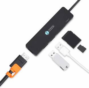 Zoook Type c hub/5 ports/2 x usb+HDMI+sd & Micro SD card+Type c/ High speed/ C-HUB I5 USB Hub