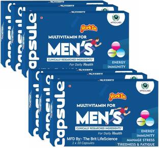 York IN Multivitamin For Men With 24 Vital Vitamins & Minerals For Daily Health & Power