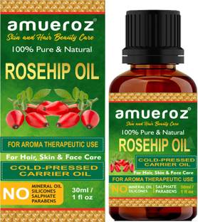 Amueroz Rosehip Seed Oil 100% Pure, Undiluted & Natural Therapeutic Grade Oil
