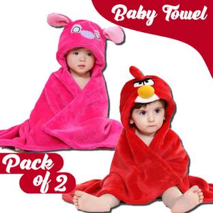 Pandaoriginals Dark Pink, Red Free Size Bath Robe