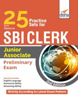 25 Practice Sets for New Pattern Sbi Clerk Junior Associate Preliminary Exam