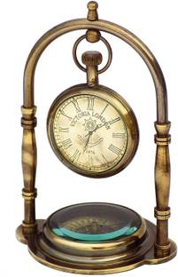 JSI Analog Antique Brown Clock
