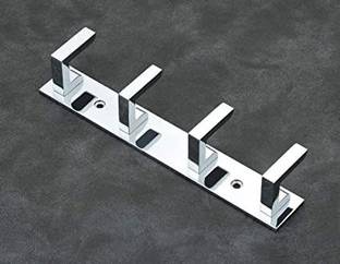 SMW 4 Pin Bathroom Cloth Hanger(Silver) (Pack of 1) Door Hanger