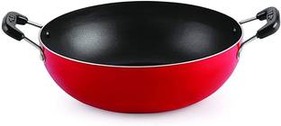 RBGIIT Idli Handva Maker Kadai Gas Stove Two Side Handle With Steel Lid Sets I-58 Standard Idli Maker