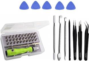 PAUS&MORK Screwdriver Kit With 3 ESD Tweezers, 3 Metal Openers and 5 Opener With 1 Spudger Precision S...