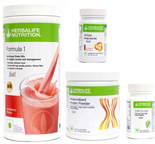 Herbalife Nutrition FORMULA1STRAWBERRY500PROTIEN 200 G AFRESH ENERGY DRINK CINNAMON 50 G CELL U LOSS Whey Protein