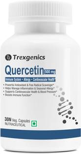 Trexgenics QUERCETIN 500 mg Respiratory, Cardiovascular, Allergy, Joint Health (30 VCaps)