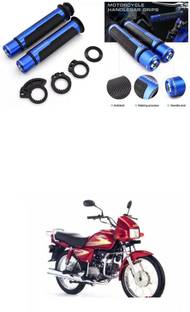 PECUNIA Metal Handle Grip Handlebar Ends with Aluminium Insert 339 Handle Bar Grip For Hero Splendor