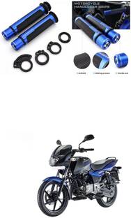 PECUNIA Metal Handle Grip Handlebar Ends with Aluminium Insert 318 Handle Bar Grip For Bajaj Pulsar 150 DTS-i