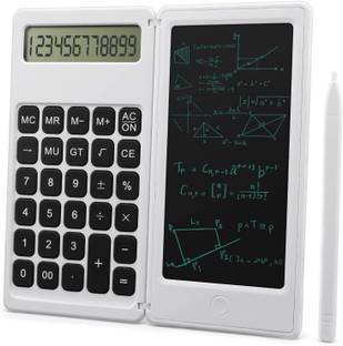 TGOPIT Calculator with LCD Writing Pad DigiFold 12 Digit Folding Calculator Calculator with LCD Writing Tablet Standard Function Desktop Calculator Basic  Calculator