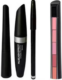 ZOVLY EyeLiner + HyperCurly Mascara + EyeBrow Pencil + Fablous 5 Nude Lipstic