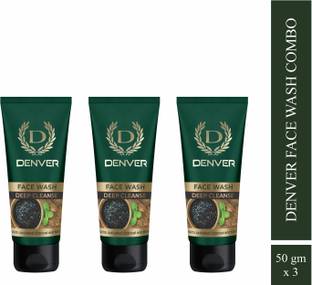 DENVER Deep Cleanse  With Activated Charcoal & Mint Face Wash