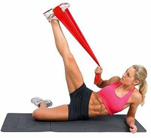 Health Care Devices Thera Band Resistance Bands Elastic Exercise Bands pack of 1 Resistance Tube