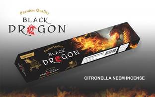 CSTVI Original Black Dragon Mosquito /Repellent Incense sticks (120, Set of 1) Citronellna/Neem