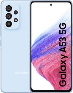 Add to Compare SAMSUNG Galaxy A53 (Awesome Blue, 128 GB) 4785 Ratings & 88 Reviews 6 GB RAM | 128 GB ROM | Expandable Upto 1 TB 16.51 cm (6.5 inch) Full HD+ Display 64MP + 12MP + 5MP + 5MP | 32MP Front Camera 5000 mAh Lithium Ion Battery Exynos Octa Core Processor Processor 1 Year Manufacturer Warranty for Device and 6 Months Manufacturer Warranty for In-Box ₹29,990 ₹38,990 23% off Free delivery Save extra with combo offers Bank Offer