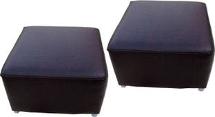 JNCRAFTS Solid Wood Cube Ottoman