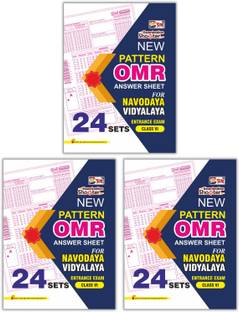 Puja OMR Answer Practice Sheets For Jawahar Navodaya Vidyalaya (JNV) For Class 6 (Set Of 3) (Includes 24 Sets)