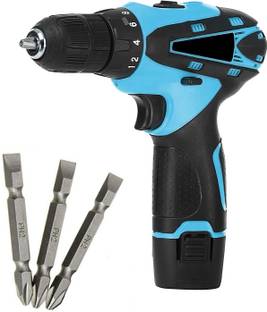 XDLB 12 V CORDLESS DRILL MACHINE HEAVY DUTY DRILL/ SCREWDRIVER DOUBLE BATTERY 10 MM 2 Batteries,1 Charger 10mm/1300 Rpm Cordless Drill