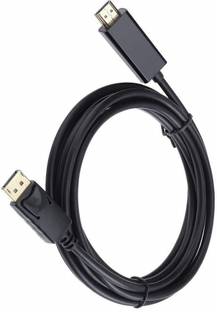 TERABYTE  TV-out Cable 1.6 Meter Display Port DP Male to HDMI Male Cable Full HD Video 1080P