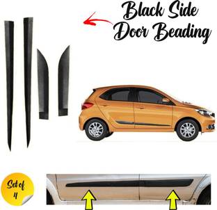 KRISHNA AUTO PREMIUM QUALITY Black Side Car BEEDING Compatible FOR TATA tiago Car Beading Roll For Door