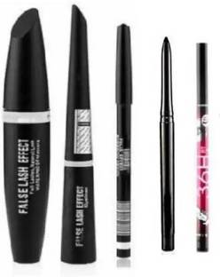 ZOVLY Kajal & 3in1 Eyeliner , Mascara , Eyebrow Pencil & High Quality Waterproof Liquid-Eye Liner 36H