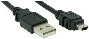 ANDTRONICS Patch Cable 3 m USB 2.0 Type A to Mini 5 pin Type B Cable for External HDD / Camera / Card Readers (300cm - 9 Feet - 3M)