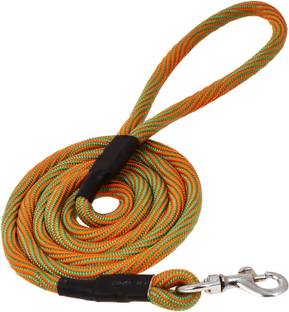 Petyantra Dog Leash Lead, Heavy Duty 12mm x 5 FT Comfortable Strong Rope Slip Leash Orange 153 cm Dog Cord Leash