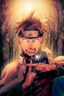 Naruto Multi Shadow Clone Jutsu Fan Art Poster for Wall and Home décor 12x18cm Paper Print