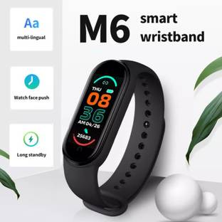 Ykarn Trades AW543/ M6 MAX MULTI SPORTS SLEEP TRACKER SMART BAND BLACK(PACK OF 1)