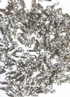 wiffo Stainless Steel Blouse Hook Pack of 200 Piece Thread