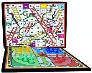 HHS SPORTS Ludo and Snake Ladder Game Boards with Dice & Tokens| Strategy & War Board Game