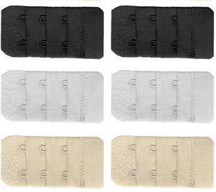 WWINKS Bra Hook extenders or Extention Without Elastic 2 Hooks Multi Pack of 6 Hook Extender