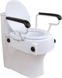 veayva Adjustable Toilet/Commode Seat Raiser Handles - 3 Adjustable Heights Commode Shower Chair