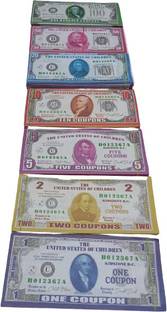 BBS DEAL (23 Each x 7=161 Nakli Dollar ) MULTICOLOR Fake Dollar Gag Toy (Multicolor) Prank toy nakli doller Gag Toy